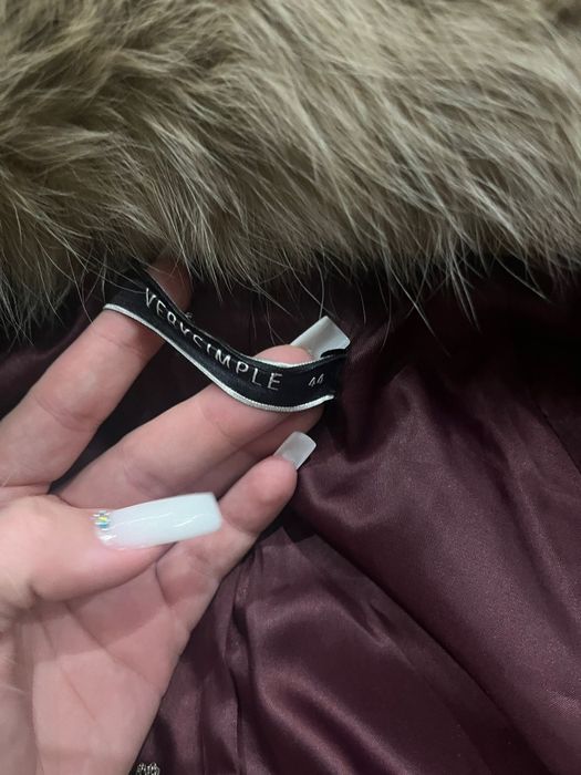 Palton damă cu blană naturală