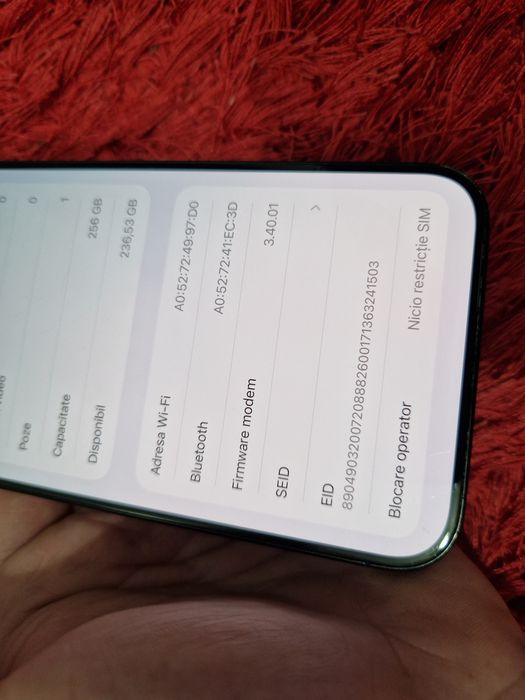 -Iphone 15Pro Max, 256Gb, 8Ram, Blue Titanium, bat-86%, semne usoare u