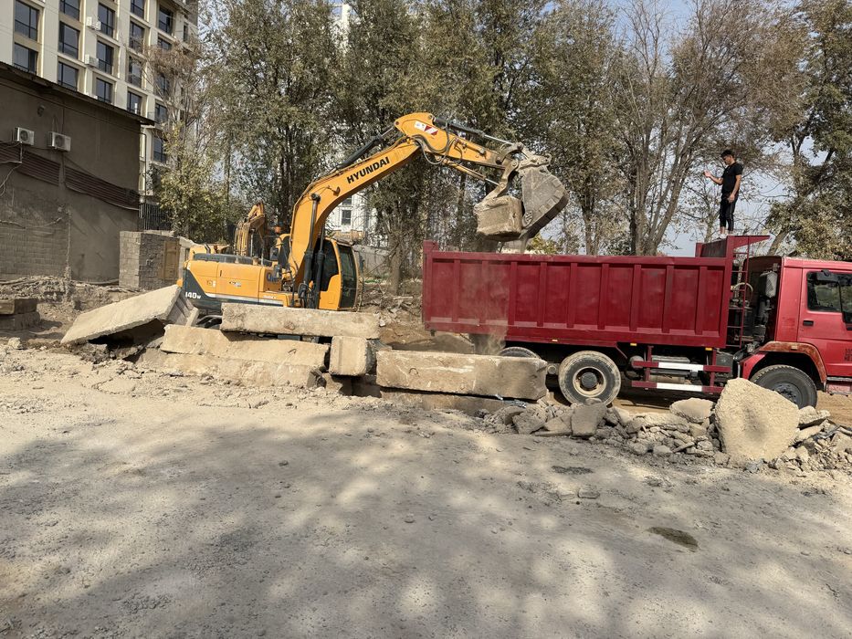 Услуга экскаватора гидрамолот рытье катлавана