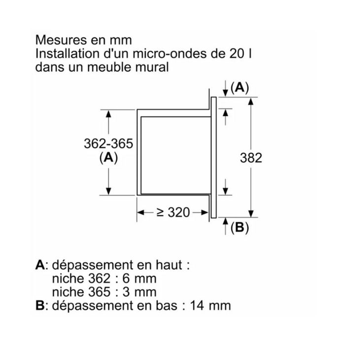 Cuptor cu microunde, Încorporat Bosch BFL523MB3F, Seria 2 -