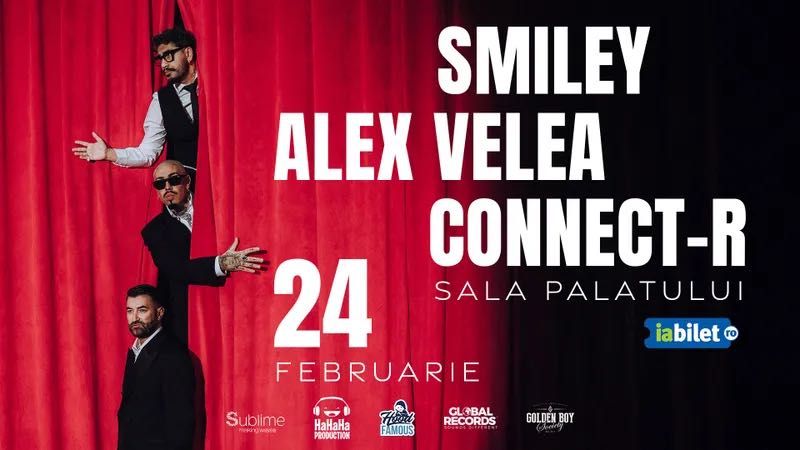 Vand 2 bilete la Smiley, Alex Velea si Connect-R