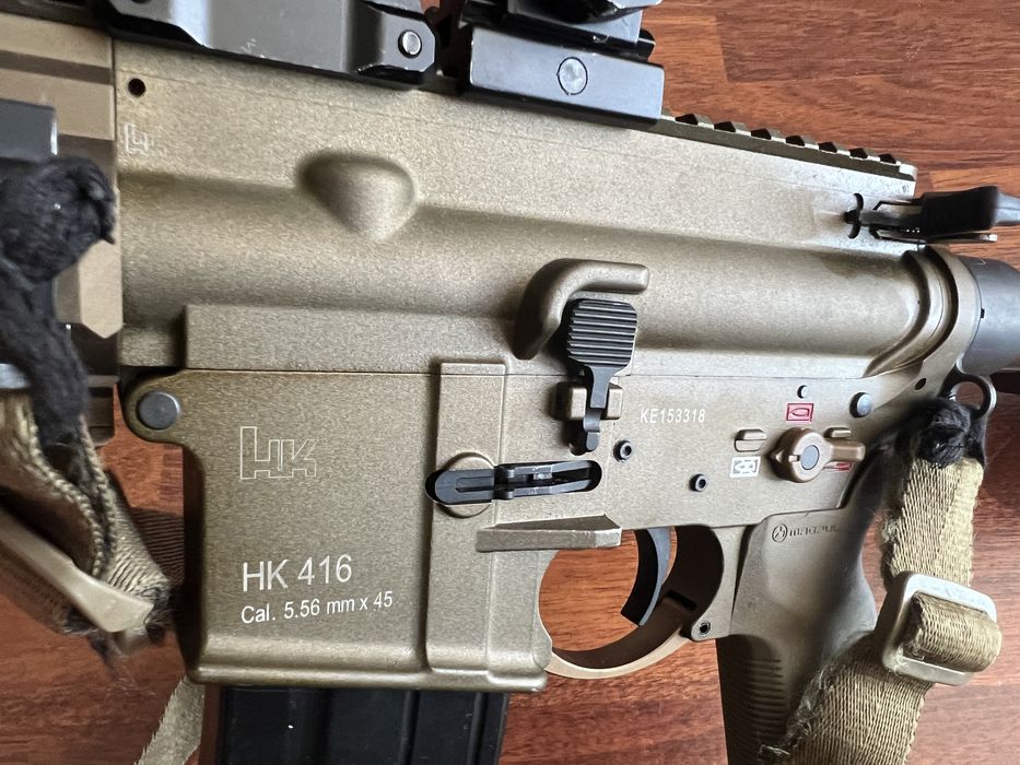 Replică airsoft HK416A5 GBBR + accesorii