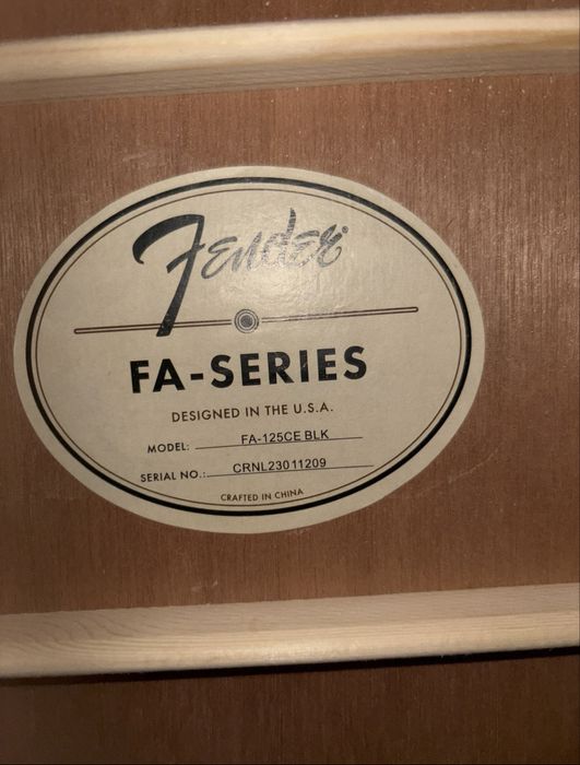 Fender акустическая гитара