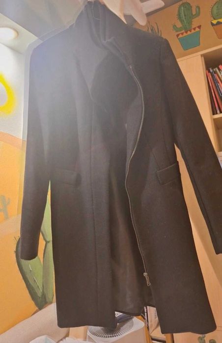 Palton Zara S 80% lana