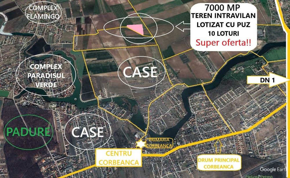 Proprietar - Teren cu PUZ – ideal investiție/dezvoltare rezidențială
