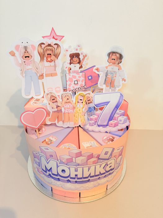 Роблокс Roblox хартиена торта за рожден ден и парти