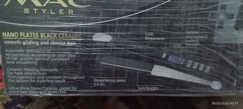 MAC utyug soch uchun dazmol