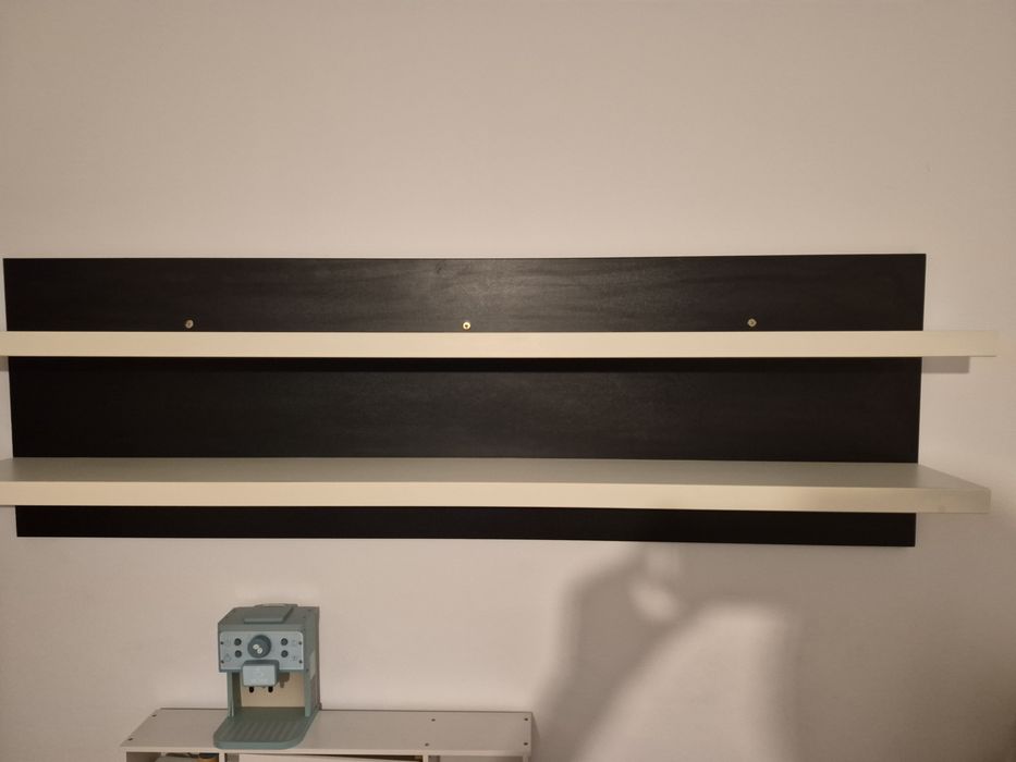 Vand mobilier living modern alb-negru (3 corpuri)