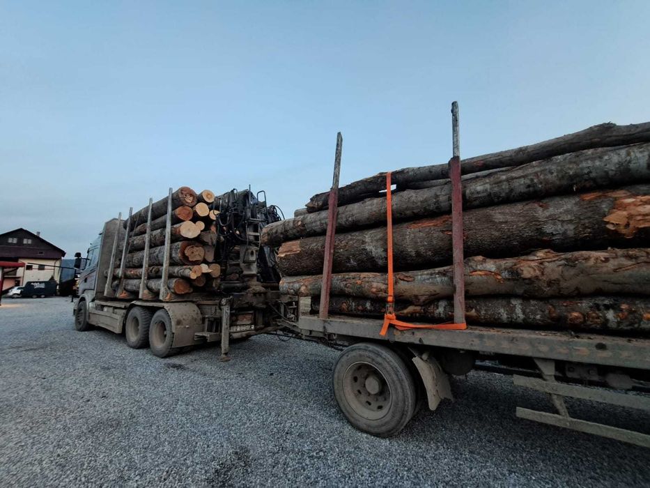 Lemn de  fag la camion.