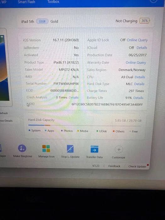 iPad 5 generatia 5 tableta Apple iOS 16