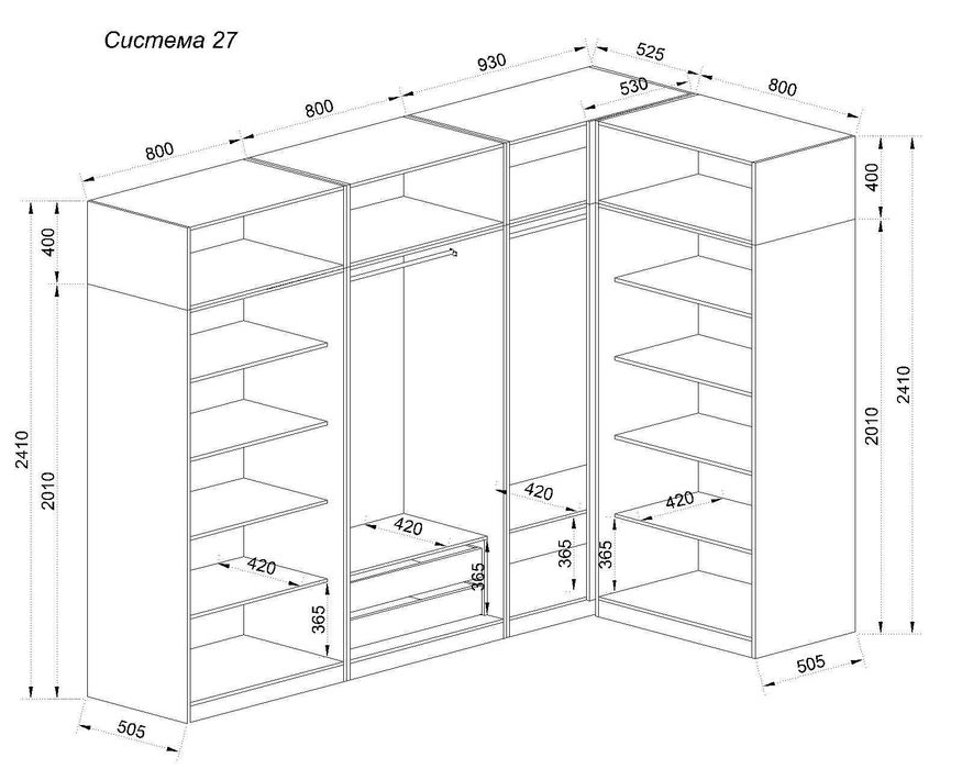 Гардероб Система Дрес/ Dress 27