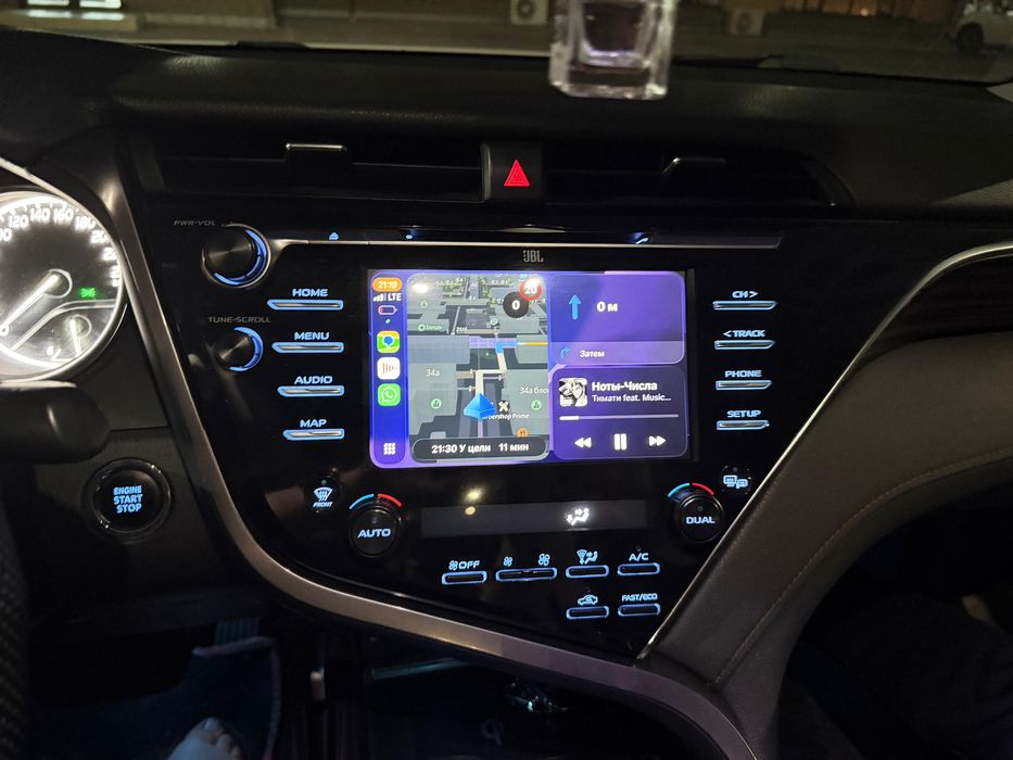 Установка CarPlay camry 70