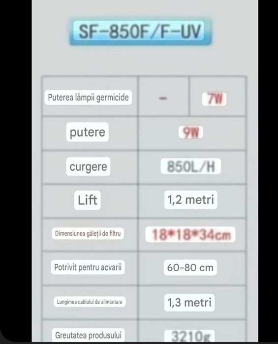 Filtru extern si gratis accesorii acvariu