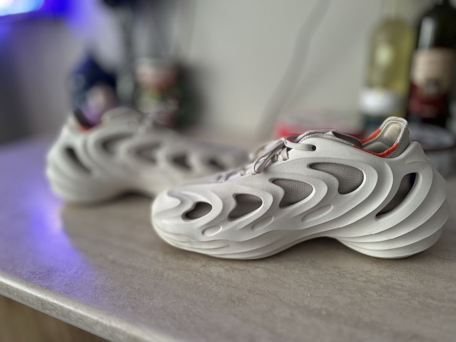 Adidas adiFOM Q shoe in an off-white