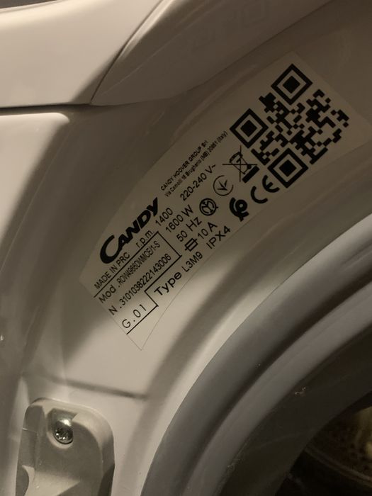 Пералня със сушилня Candy Rapido ROW 4964DWME/1-S