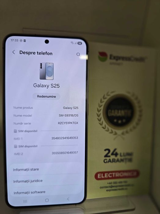 Telefon Samsung s25 5g (Ag 29 Siraj ) b33712 / Garantie 2 Ani !!