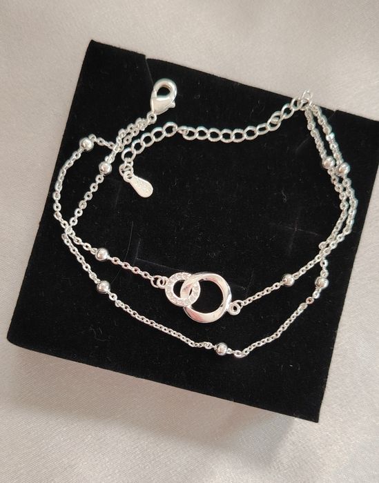 Brățara Nouă Dublă Reglabilă Argint S925