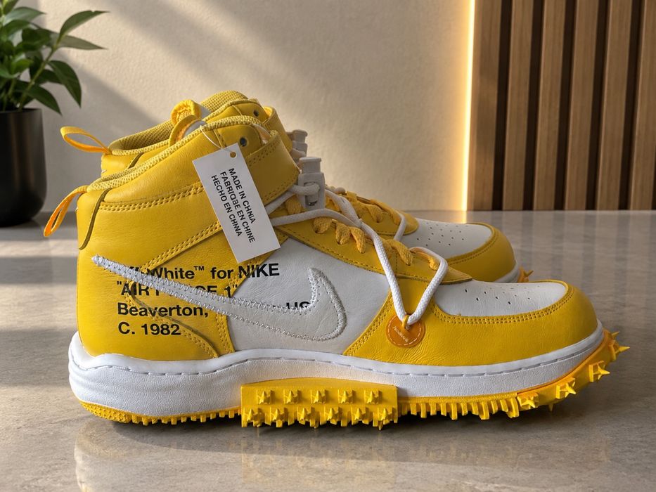 Nike AirForce 1 x Off-White Yellow 44,5 Noi