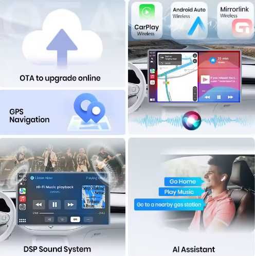 Audi A4 B6/B7 Мултимедия Android 15 – 8 core / CarPlay / Android Auto / DSP/ NAVI / CAM