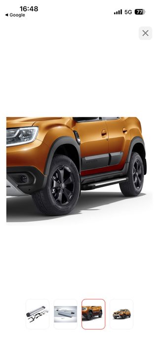 Пороги Рено Дастер 2021