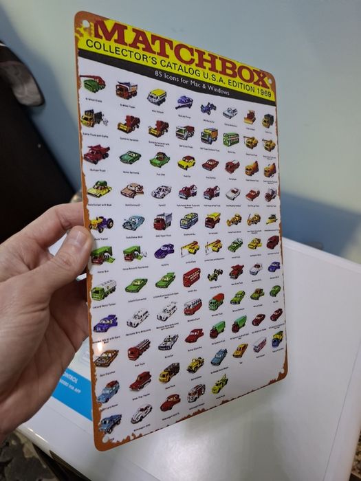 Метална табела matchbox Уникат