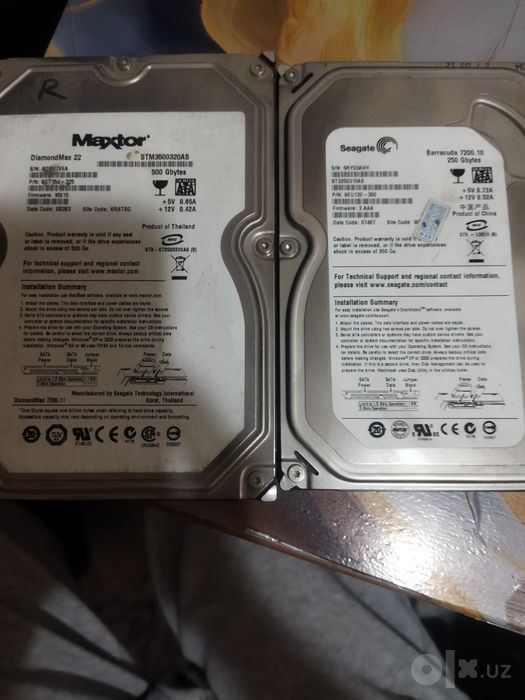 Жоский диск 500GB и 250GB