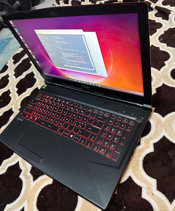 laptop gaming MSI GP63 Leopard i7-8750H GTX 1060 6GB 16GB RAM”