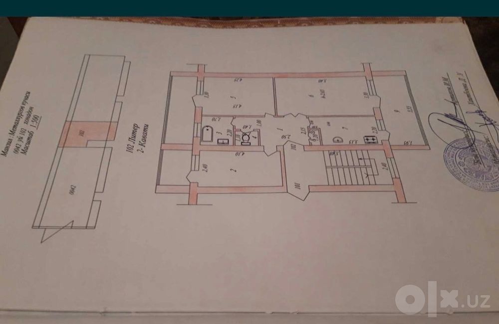 СОТИЛАДИ! 3 хонали квартира сотилади