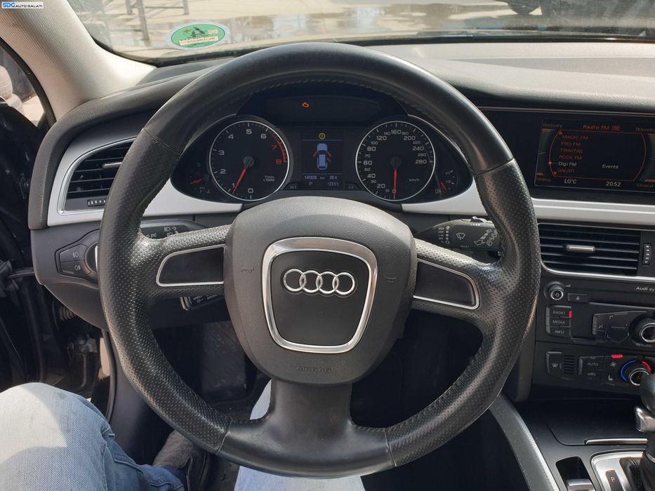 Volan Piele Perforata 3 Spite FARA Airbag Audi A4 B8 2008 - 2012 [K7349]