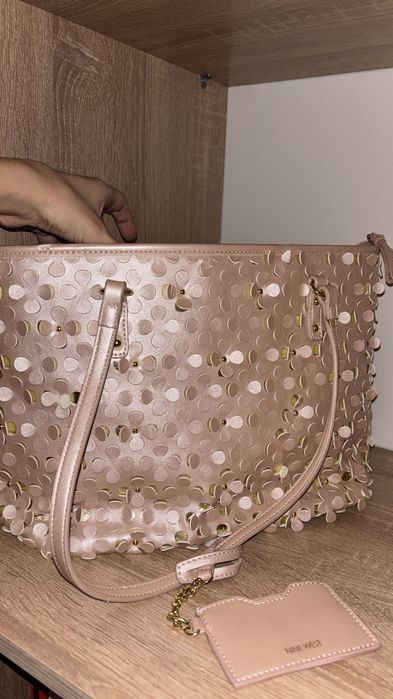 Geantă Nine west roz pudrat