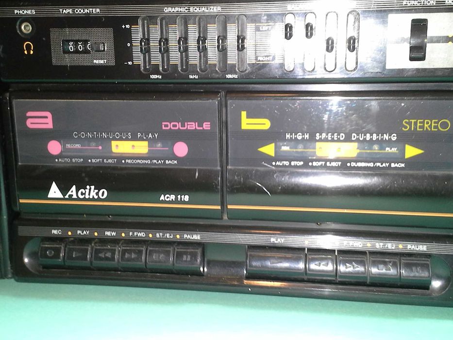 Двукасетен Aciko ACR-118 с подвижни колони