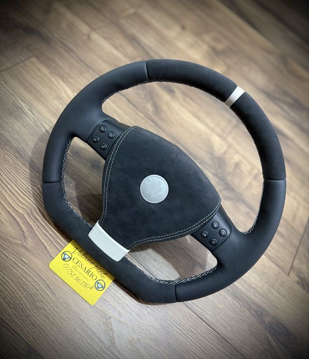 Volan piele Nappa Tesit VW Golf 5, Passat B6,Touran, Jetta,Tiguan