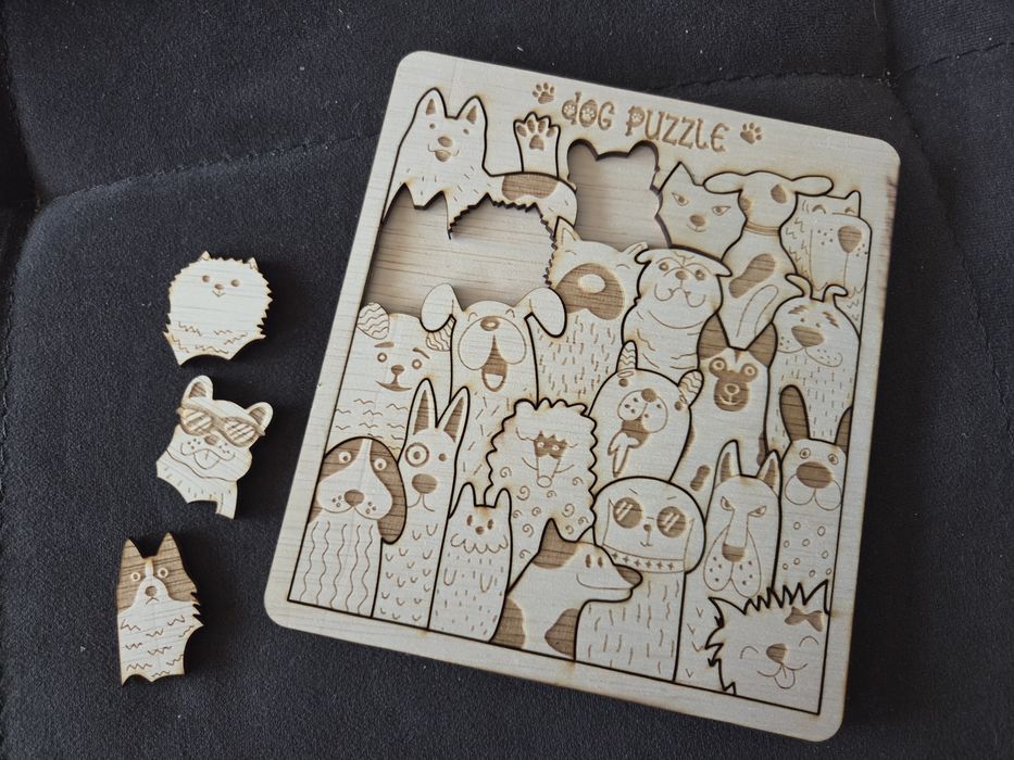 Дървен пъзел за деца