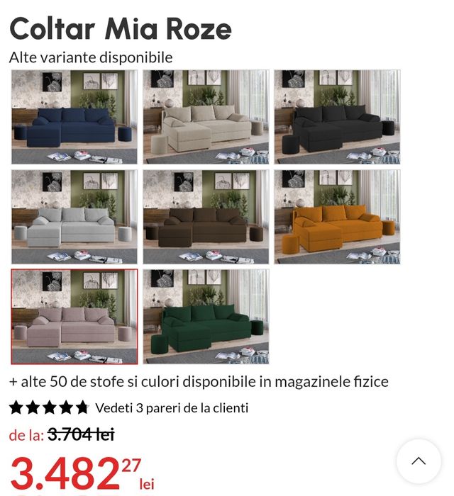 Coltar extensibil Mia Laguna 210×135