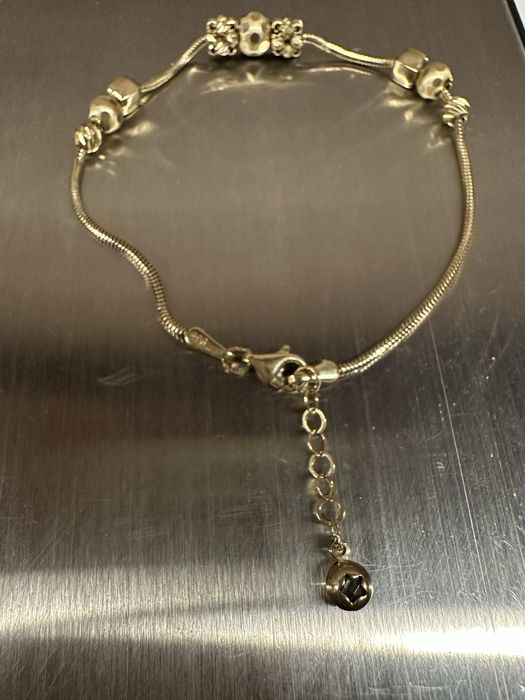 Златна гривна тип Пандора 14 карата, 4,31 грама, проба 585