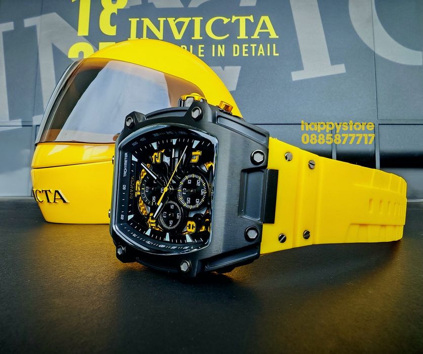 INVICTA S1 Rally Diablo Yellow 48 mm-68 mm, Инвикта нов часовник