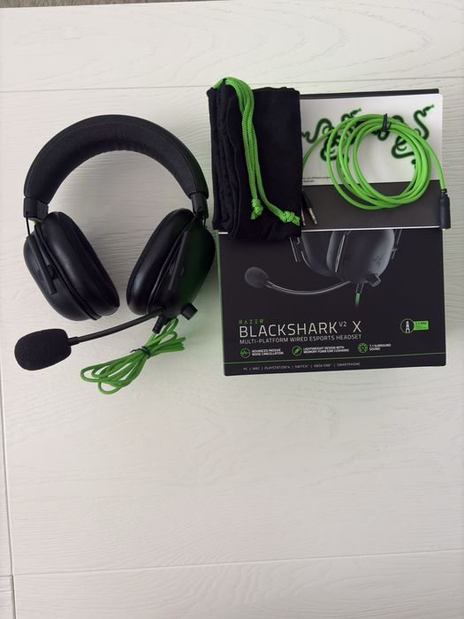Căști Gaming Razer BlackShark V2 X – Cutie completă / Stare impecabilă