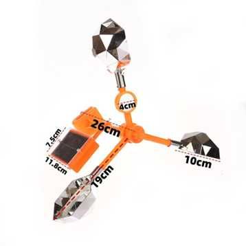 Alungător de păsări solar, rotativ 360°