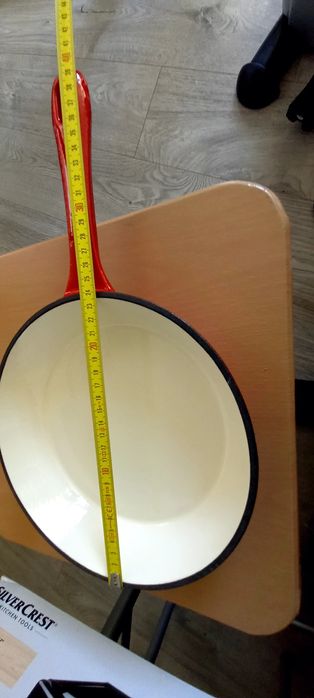 Tigaie gril  fontă emailata 24 cm /Promo 125 lei