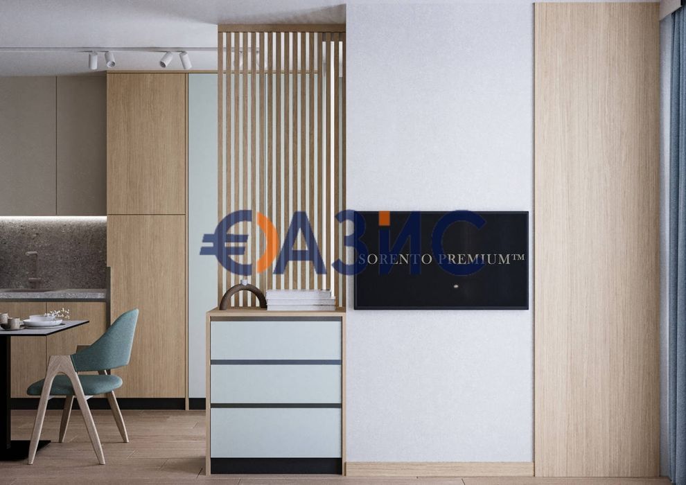 Напълно оборудвано студио в строящ се комплекс "Соренто Премиум",