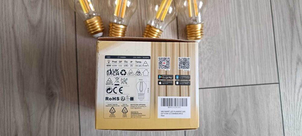 Set 4 becuri Smart (WiFi) Aigostar(4.5W) sau Fitop RGB (9W)