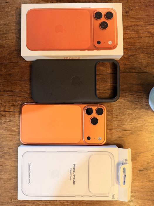 Iphone 17 pro max esim 256 94%health plus 2 huse originale