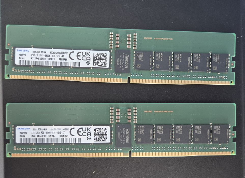 64GB DDR5-5600 RDIMM Samsung Server Memory 2 x 32GB  RDIMM Registered ECC