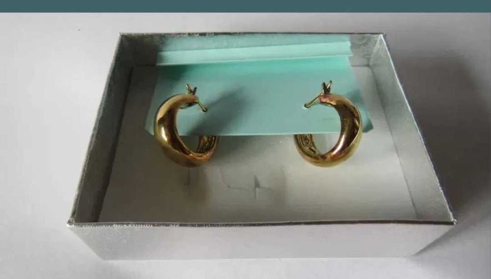 Cercei argint 925, placati cu aur 18k