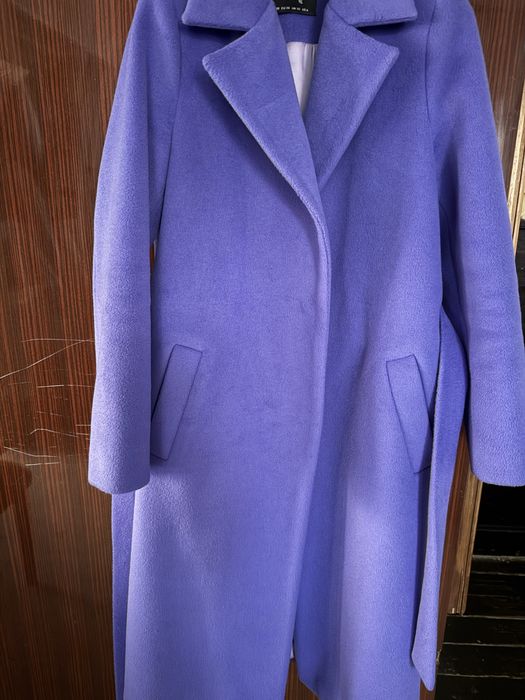 Лилаво зимно палто,  S