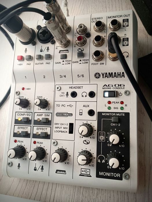 Аудиоинтерфейс Yamaha AG06 mk 1
