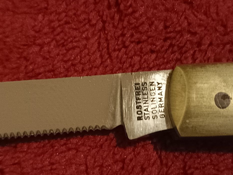 Стар нож за плодове hermann laue solingen