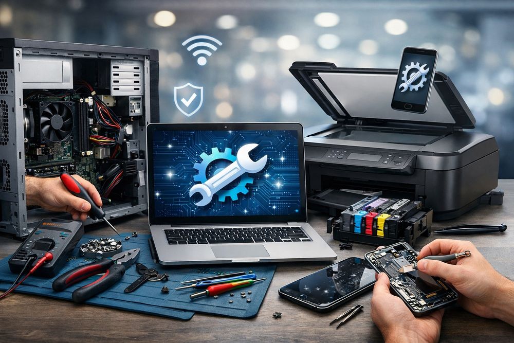 Сервис обслуживание компьютеров и смартфонов