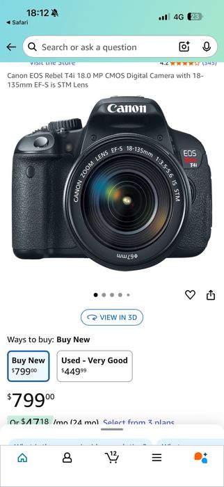 Фотоапарат Canon Rebel Eos T4i