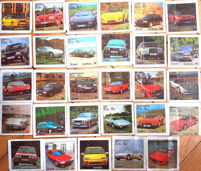 Картинки от дъвки Turbo, BomBibon, Lazer/ Ulker/, Ninja